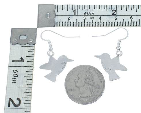 Bird Sterling Silver Navajo Hook Dangle Earrings X10070